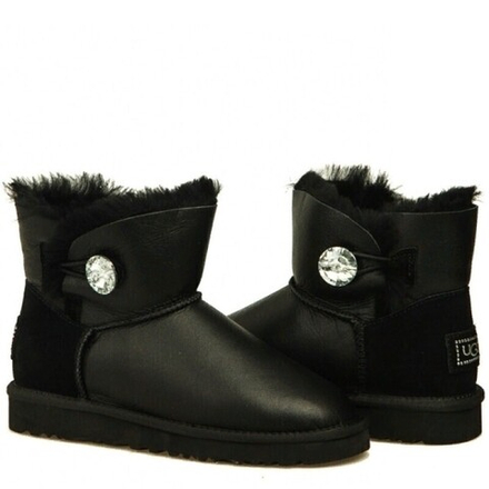 Угги Mini Bailey Button Bling Metallic Black