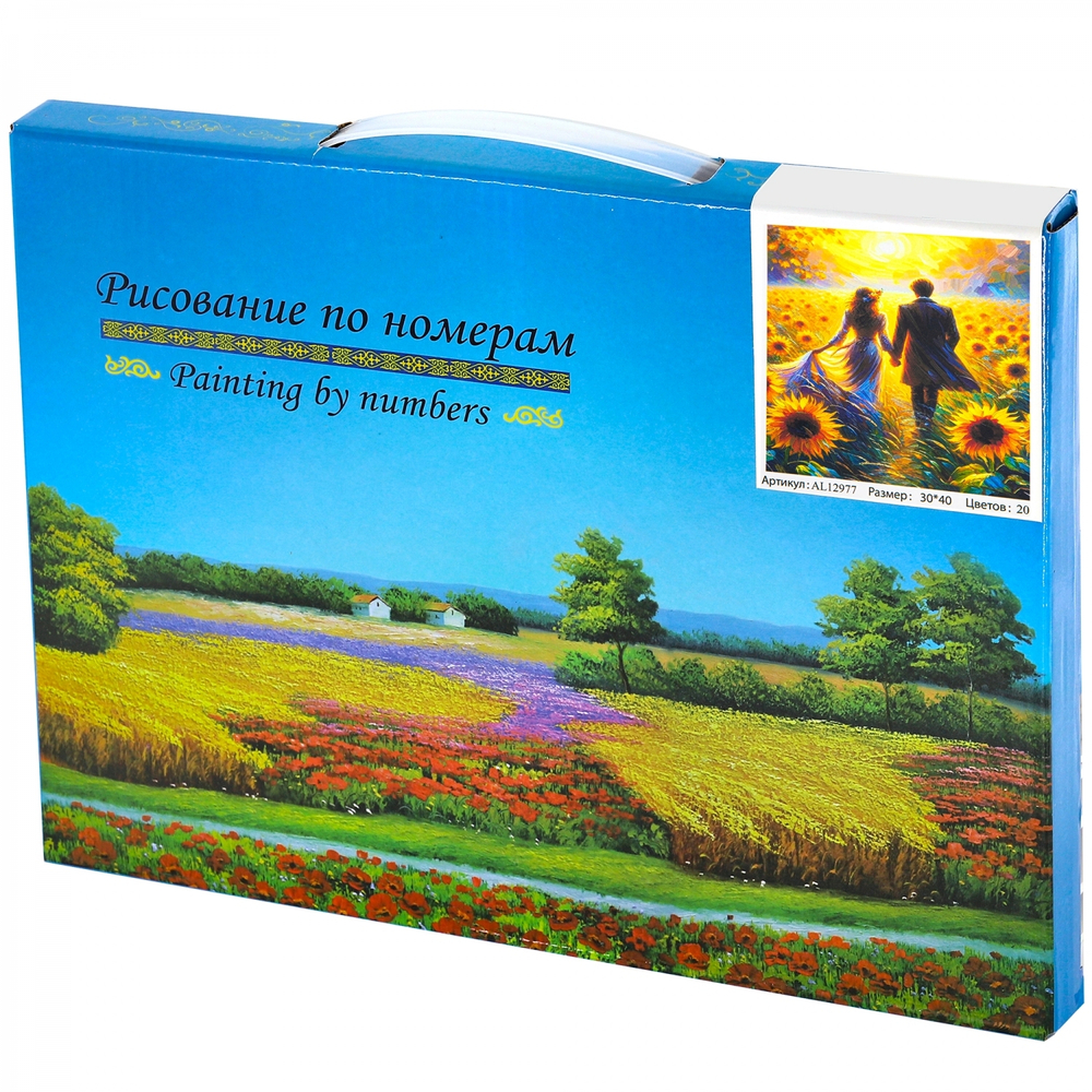 Картина по номерам Alingar, 30х40 см, 20 цветов, с акриловыми красками, холст на подрамнике, "Влюбленные"