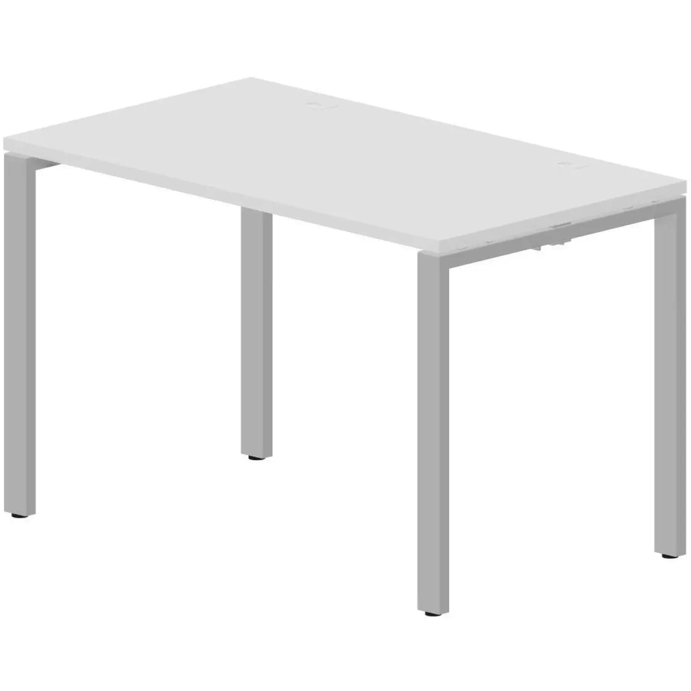 Стол STRIKE 2 громмета 1180х680мм STNG127BLAL Белый, опора Алюминий