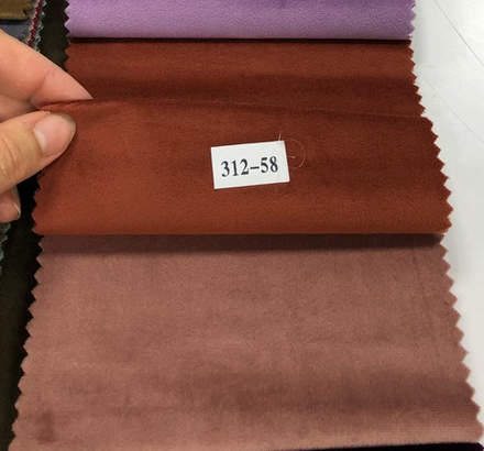 Шторы из однотонного бархата матового, цвет 58