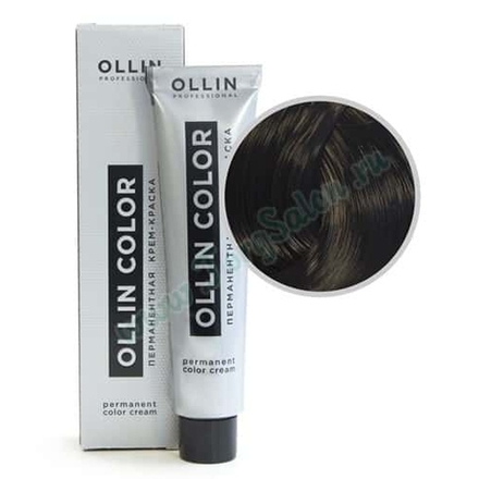 Крем краска для волос перманентная Ollin Color «Темный шатен» 3/0