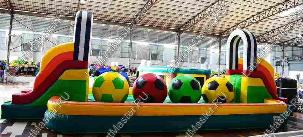 Коммерческий надувной батут "Футбольная площадка" 12*5*4 м