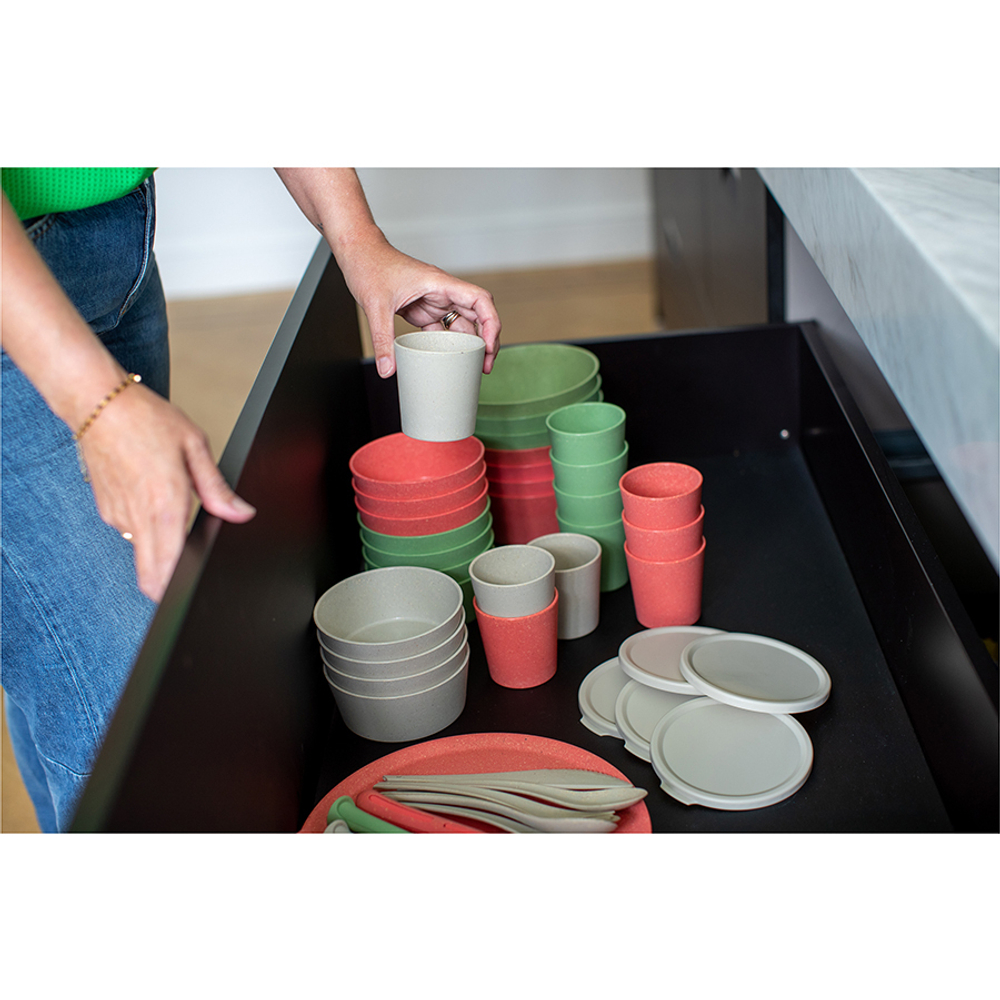 Набор тарелок connect, organic, D24 см, 4 шт, песочный