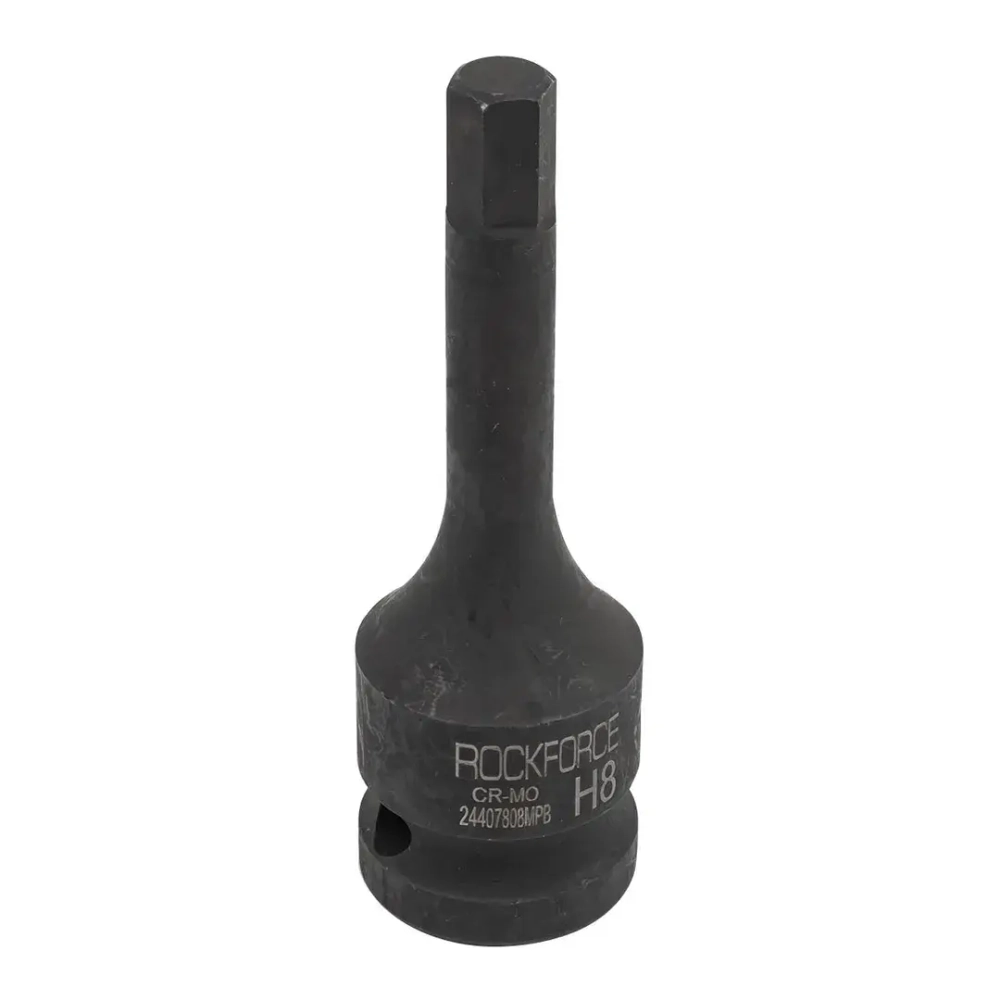 Головка-бита 6-гранная ударная 8мм,1/2'' RockForce RF-24407808MPB