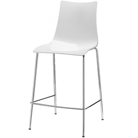 Полубарный стул Zebra Antishock белый | Scab Design | Италия