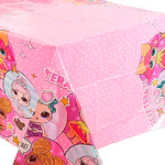 Скатерть п-э Кукла ЛОЛ 1,2х1,8м