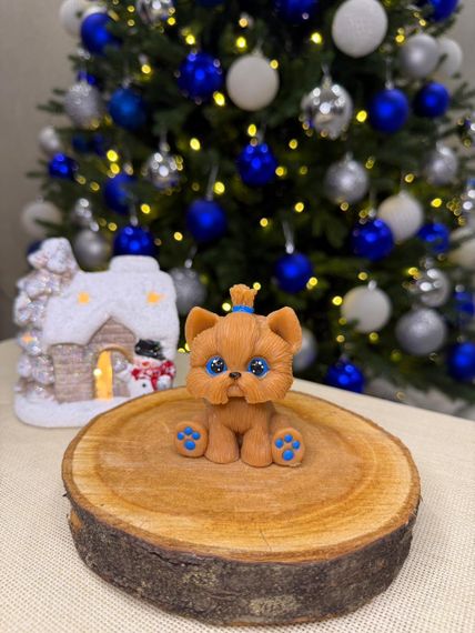 Yorkshire terrieri formasında sabun (qəhvəyi)