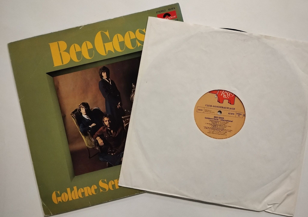 Винтажная виниловая пластинка LP Bee Gees Gold Serie (Germany 1976)