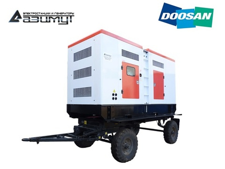 Дизельный генератор Азимут ЭД-550-Т400-1РПМ17 Doosan на шасси в капоте