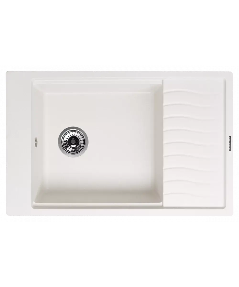 Кухонная мойка Kuppersberg MILA 1B1D WHITE ALABASTER фото 