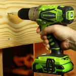 Аккумуляторный шуруповерт GREENWORKS G24DDK2X 3701507UC