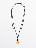 Massimo Dutti | Necklace cord detail circular piece