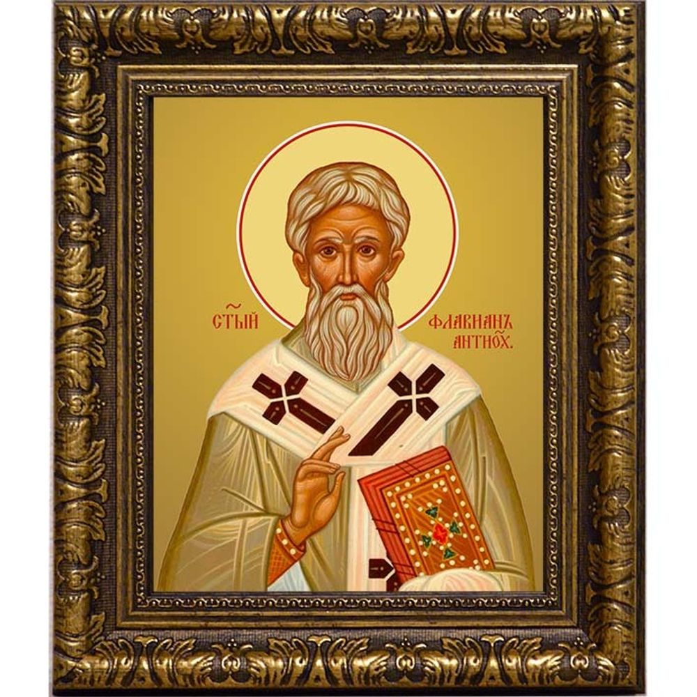 Флавиан, архиепископ Антиохийский, святитель. Икона на холсте.