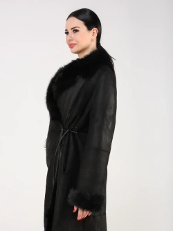 Дубленка зимняя натуральная длинная и теплая