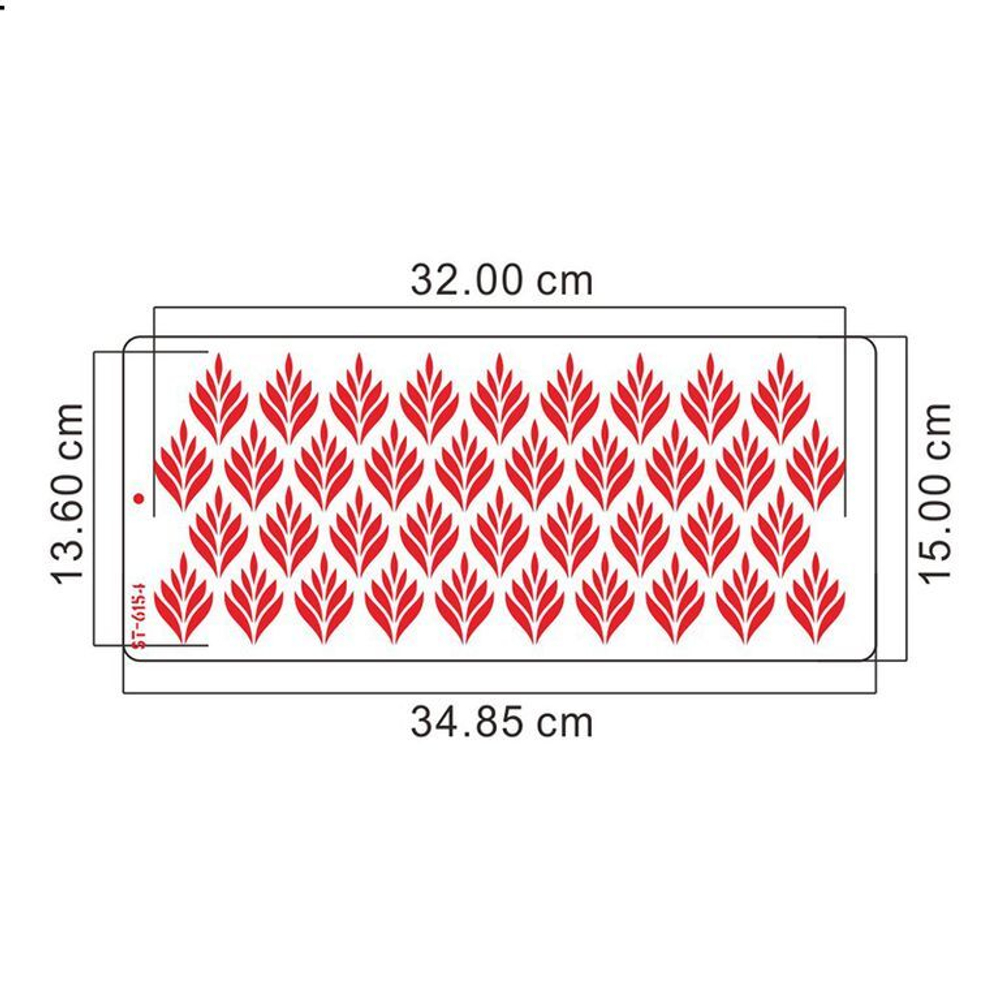 Трафарет для декора торта №54