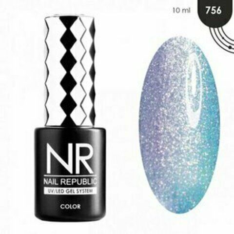 Nail Republic, Гель-лак - Sirena № 756 (10 мл)