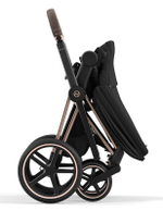 Коляска 3 в 1 Cybex Priam IV Rosegold complete и автокресло Aton S2 i-Size Ocean Blue Sepia Black