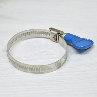 Хомут 35-50мм нерж с барашком