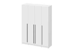 Шкаф четырехстворчатый Берген 1600 (белое дерево/белое дерево), Интерьер Центр, г.Пенза