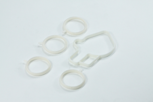 Прокладка коллектора ВАЗ 2110-2170, Приора, Калина дв. 1,6 (впускного) комплект, белый силикон (ПТП64)