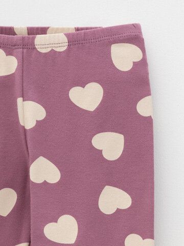 брюки  для девочки  КР 4321/темная орхидея,сердечки к589