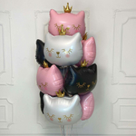 Фольгированный шар-фигура «Котенок принцесса» в ассортименте, 66 см / 74 см, Китай / Италия