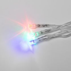 ULD-B3010-200-DTA MULTI IP20 Бахрома светодиодная с контроллером. 3 м. 200 светодиодов. Разноцветный свет. Провод прозрачный. TM Uniel.