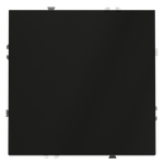 Выключатель с самовозвратом встраиваемый VOLTUM S70 одноклавишный 10А, (черный матовый)