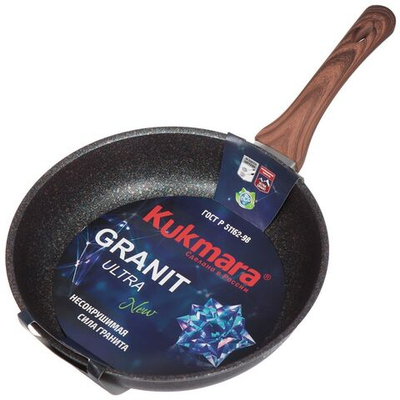 Сковорода алюминий, 26 см, антиприг, Kukmara, Granit Ultra, син, сгг260а