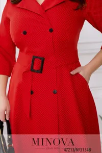 Платье 3154B-красный Minova
