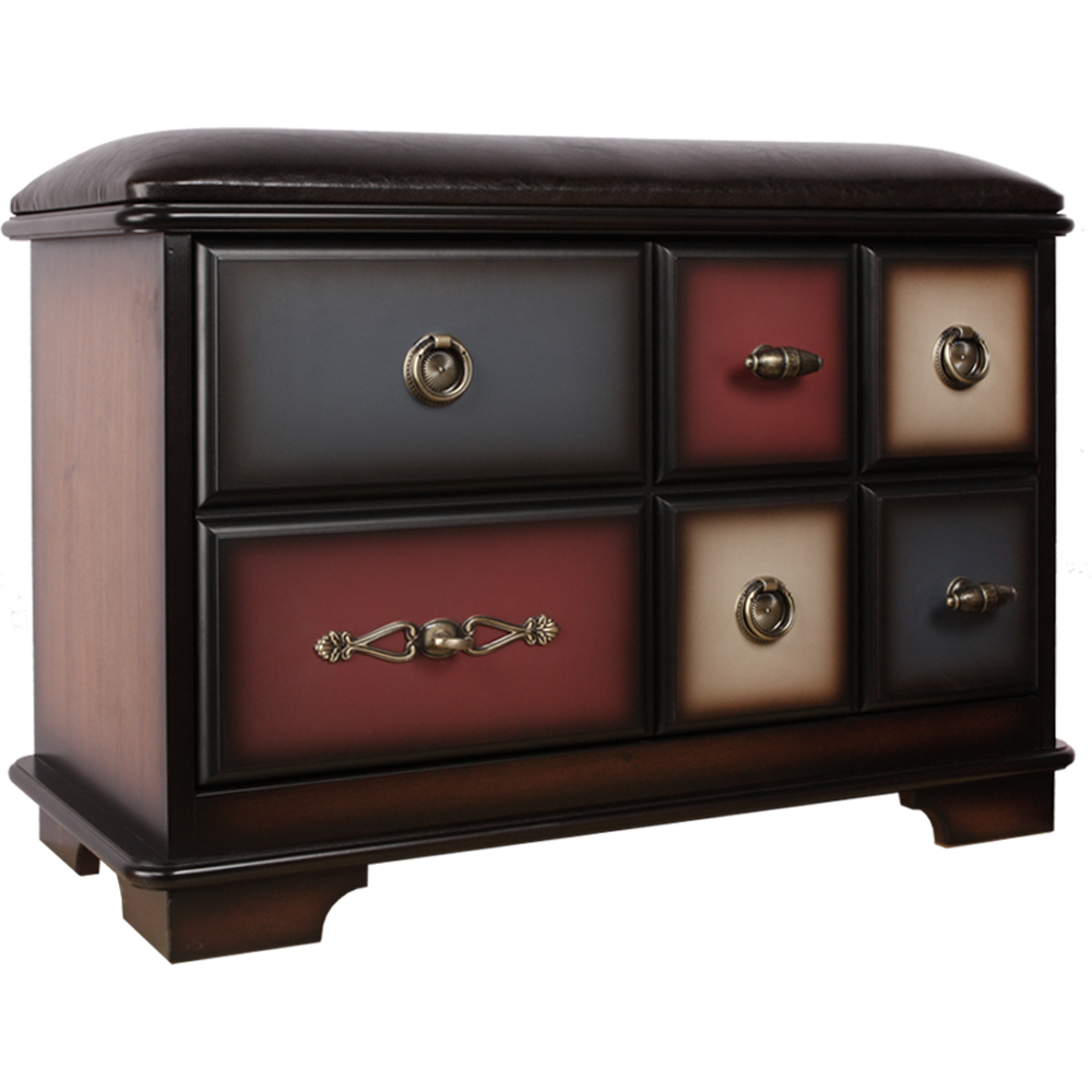 Банкетка Пандора 3 с обувницей Орех Mix