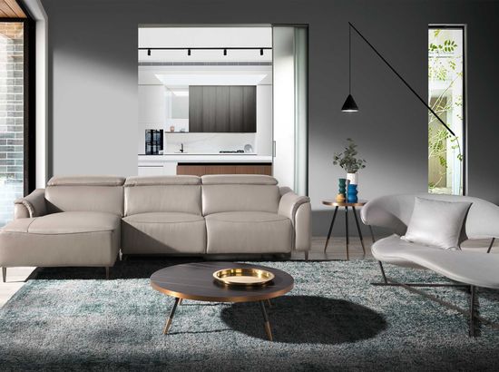 Круглый журнальный столик из стали и керамики CT1015-1AA /2069