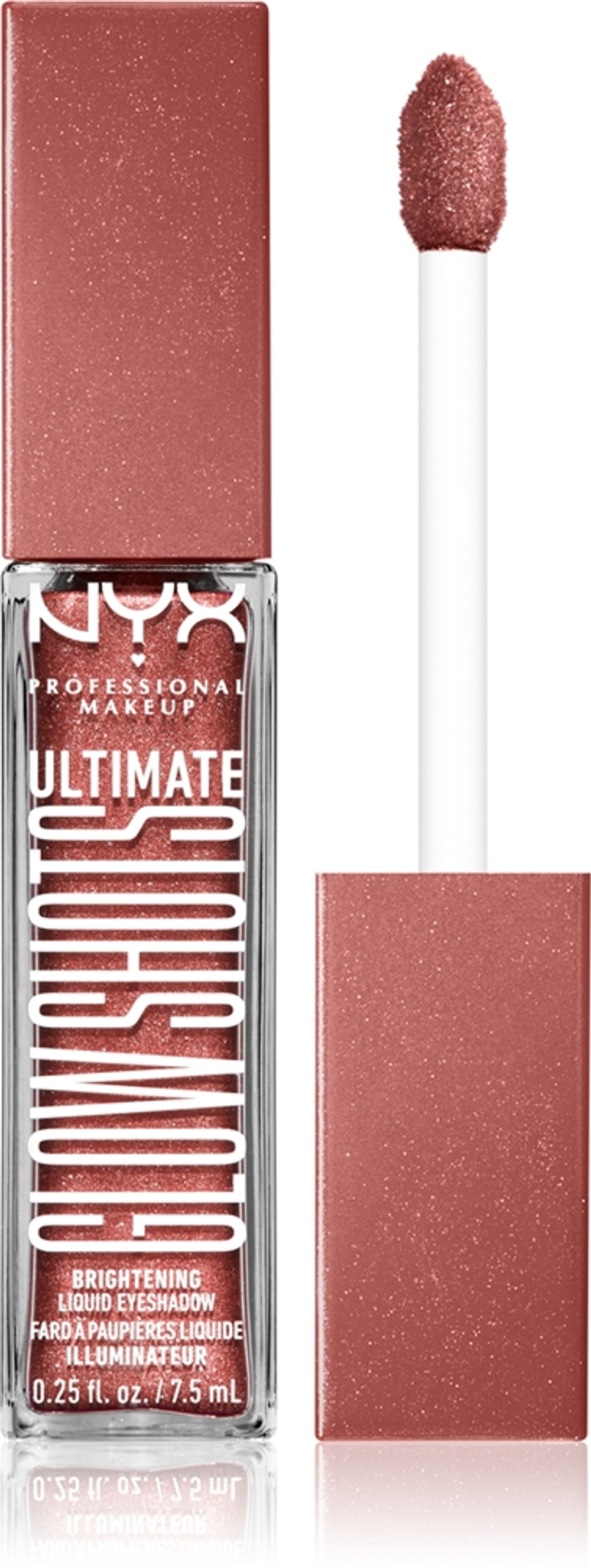 NYX Professional Makeup Ultimate Glow Shots - Блестящие тени для век в жидкой форме оттенок 17 Po$H, 7 ml