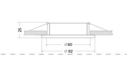 Встраиваемый светильник Maytoni Atom DL023-2-01S