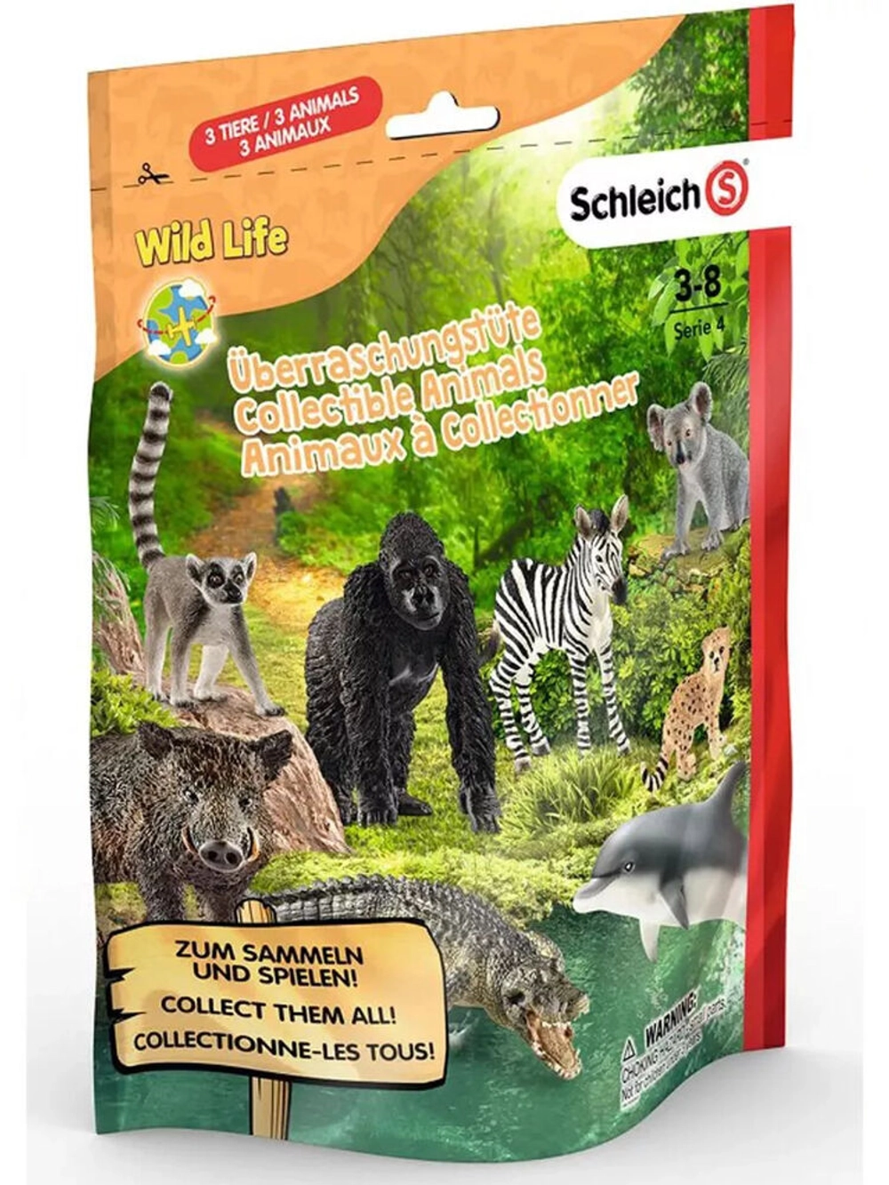 Пакетик-сюрприз с 3 фигурками Wild Life L 87861/0764