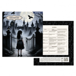 Комплект предметных тетрадей А5 48л., 10 предметов, со справ матер, скрепка, мелов. картон (стандарт), блок офсет, Alingar "Mystical wednesday"