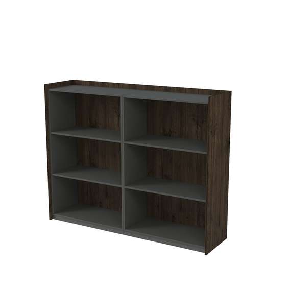 15ШДС.1403 Шкаф средний, со стеклом, двусоставный (1768*460*1400)