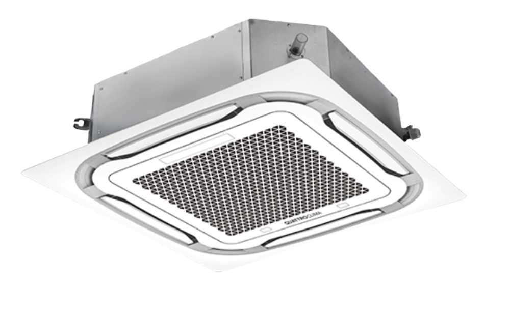 Сплит-система кондиционер кассетный Quattroclima QV-I24CG/QN-I24UG/QA-ICP10 на 70 м²