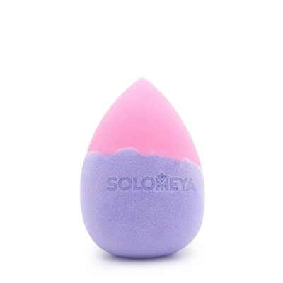 Спонж для макияжа МЕНЯЮЩИЙ ЦВЕТ косметический Color Changing Blending Sponge Purple-pink, 1 шт