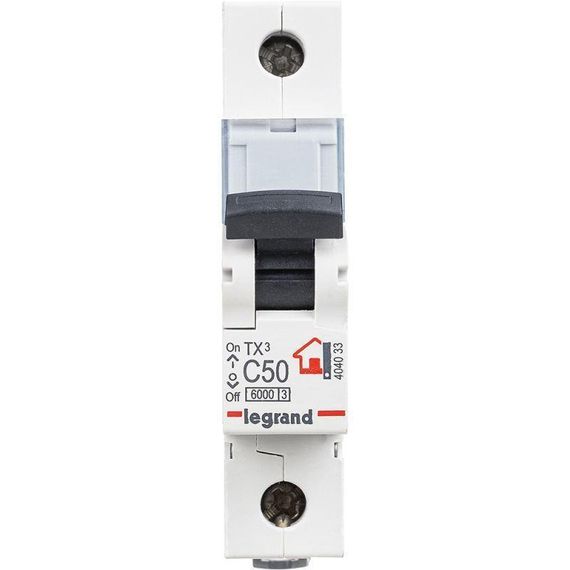 Выключатель автоматический модульный Legrand TX3 6000 1П 50А 6кА AC 404033