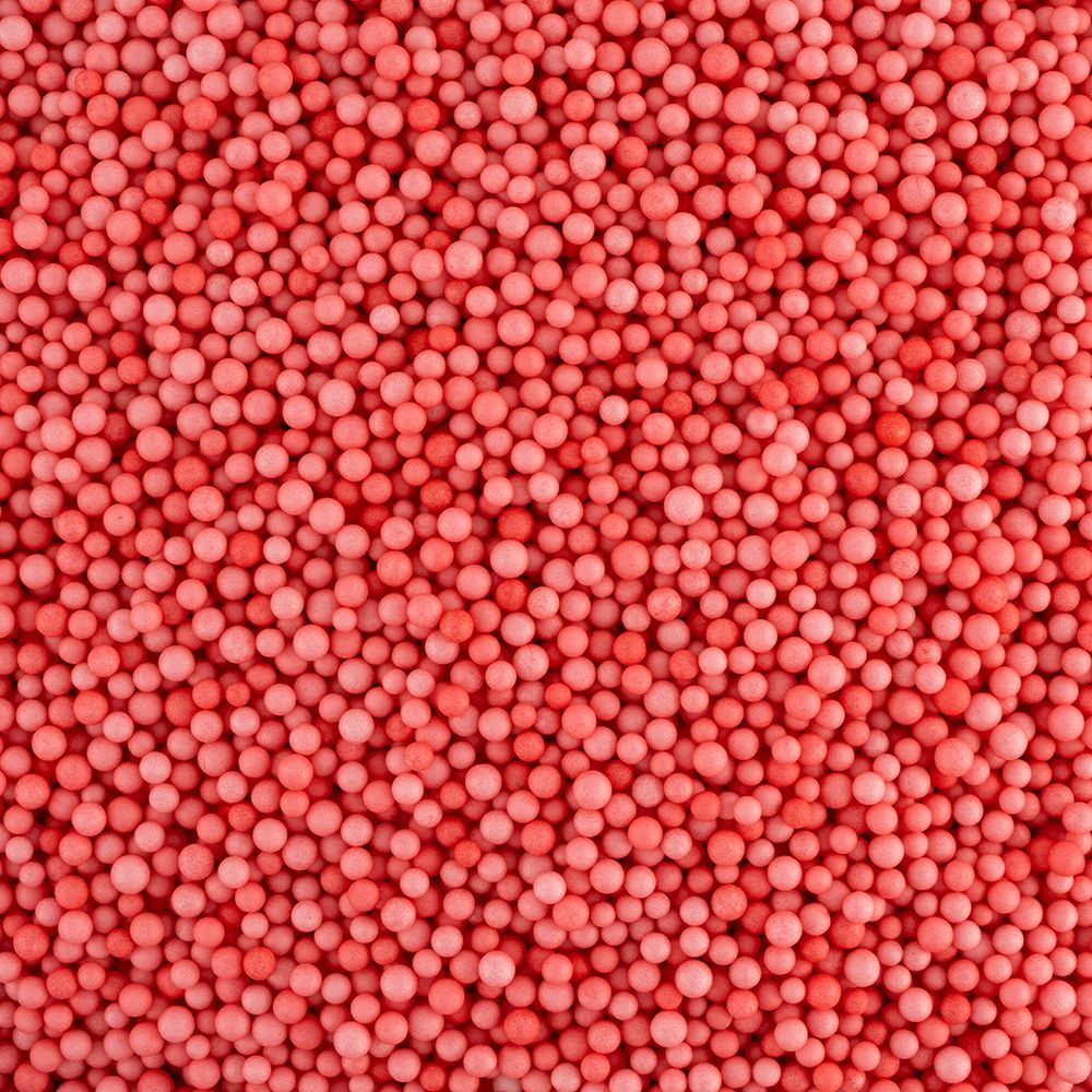 Шарики пенопласт, Красный, 2-4 мм, 10 гр.