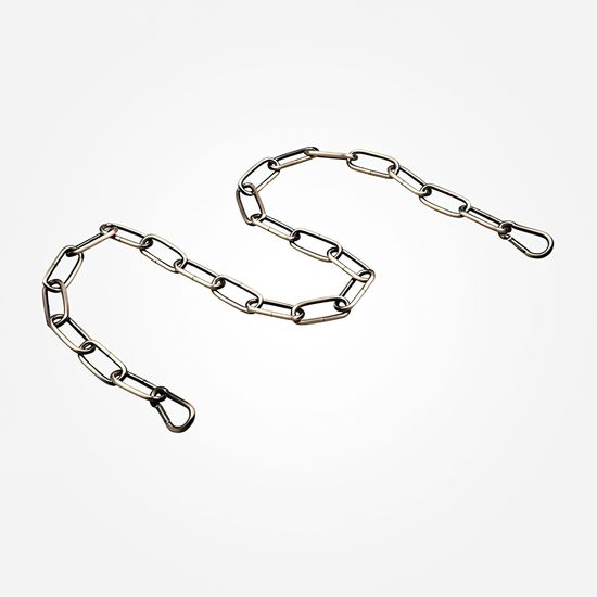 10304 / запчасти /   цепь длиной 1 метр с  2 карабинами черный с золотом, арт. 74401