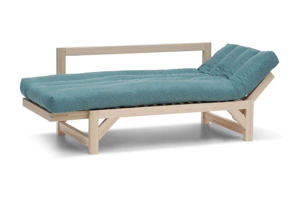 Диван кушетка Элиза, рогожка, изумрудный