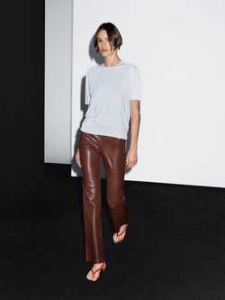 Massimo Dutti Свитер из смесовой шерсти, небесно-голубой