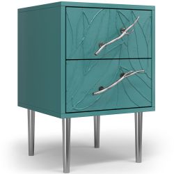 Тумба Арт Колор leaves Стайл Сильвер Пастельно-синий