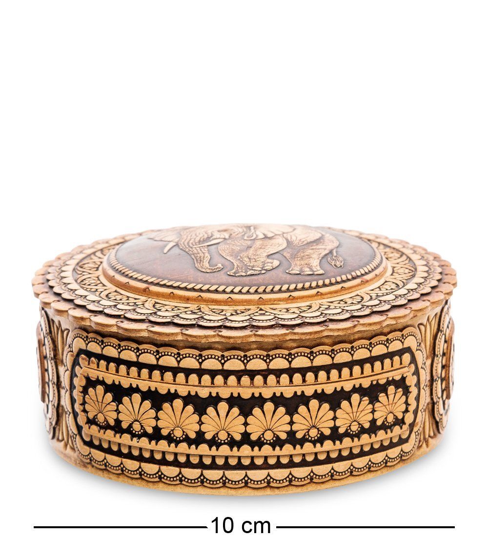 Народные промыслы BST-401/ 7 Шкатулка из бересты «Слон» (береста)
