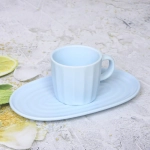 Чайная пара «Валенсия» (кружка 200мл, блюдце) голубой