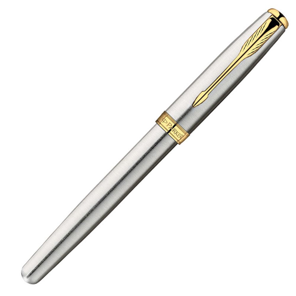 Перьевая ручка Parker Sonnet F527 ESSENTIAL Stainless Steel GT перо F (S0809110)