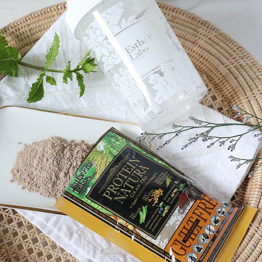 Растительный протеин со вкусом какао Esthe Pro Labo Protein Natura Gran Pro Dark Cocoa