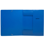 Папка на резинке Silwerhof, А4 пластиковая, 500 мкм, корешок 15 мм., синяя